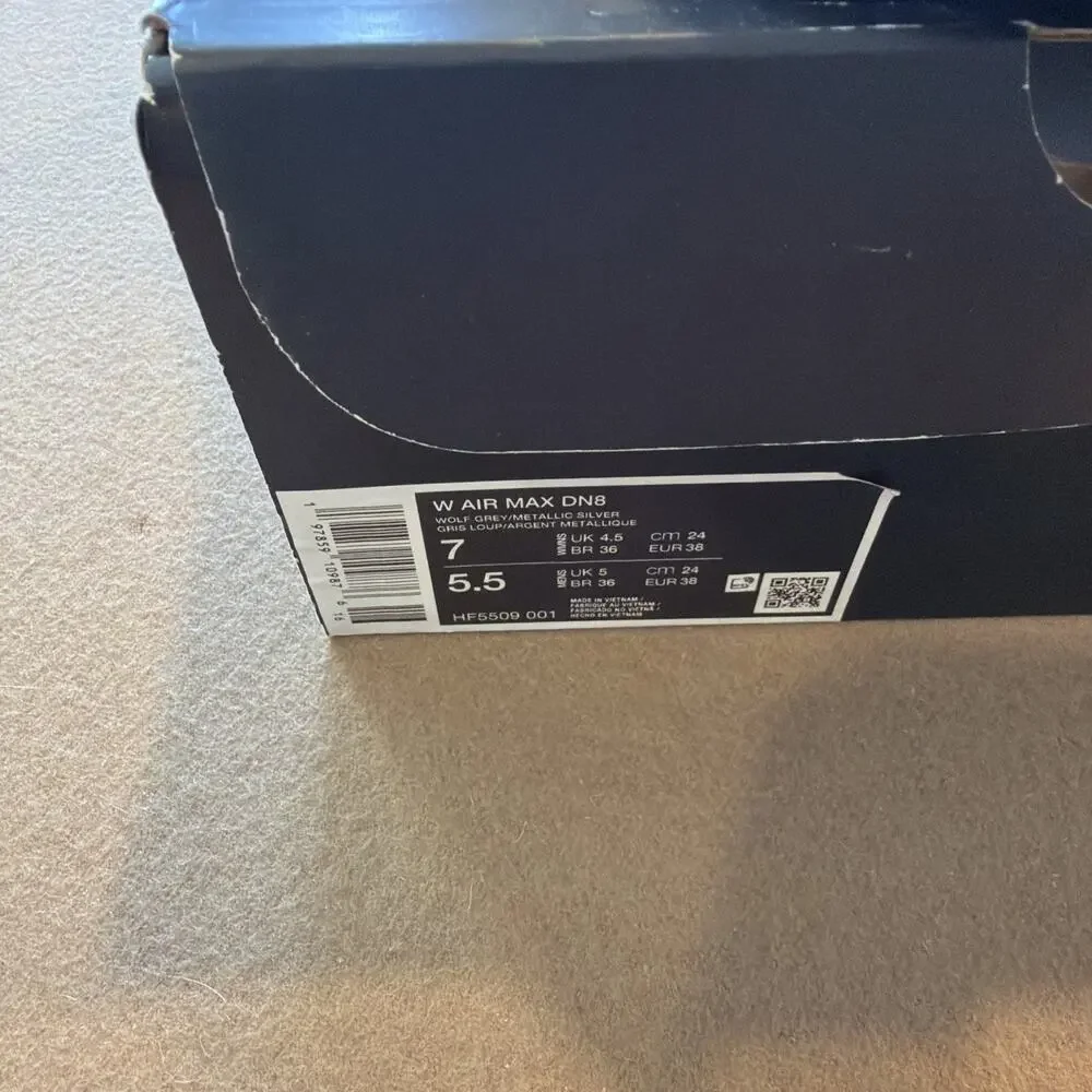Size 7 - Nike Air Max DN8 Wolf Grey Metallic Silver Women’s $200